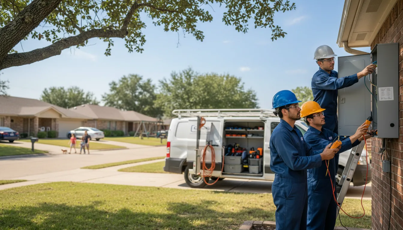 Certified electrician providing emergency electrical services in Enfield, IL